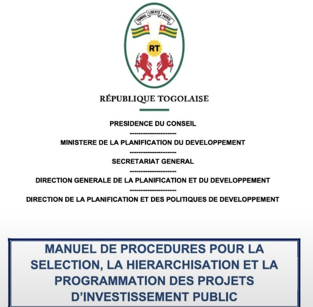 Gestion des projets publics : le Togo se dote d’un nouveau manuel de procédures
