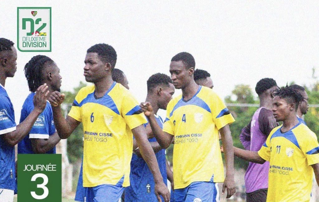 Togo/Football-D2 (J3) : Agaza accroche Maranatha, ASFOSA réalise la bonne opération